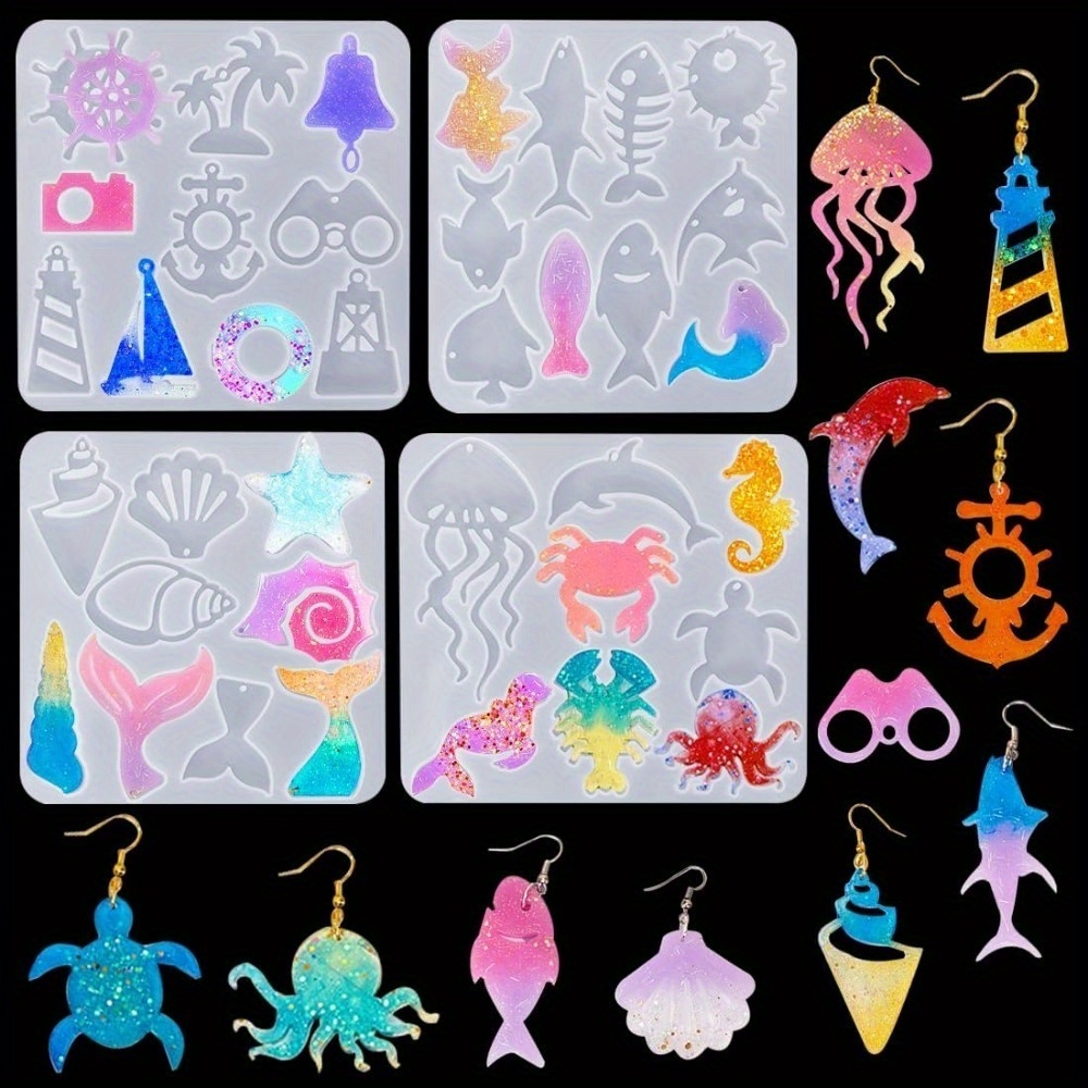 Aquarium Fish Accessories - L'ensemble de moules pour boucles d'oreilles