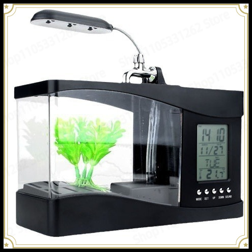 Aquarium Fish Logo - Mini aquarium créatif de bureau USB
