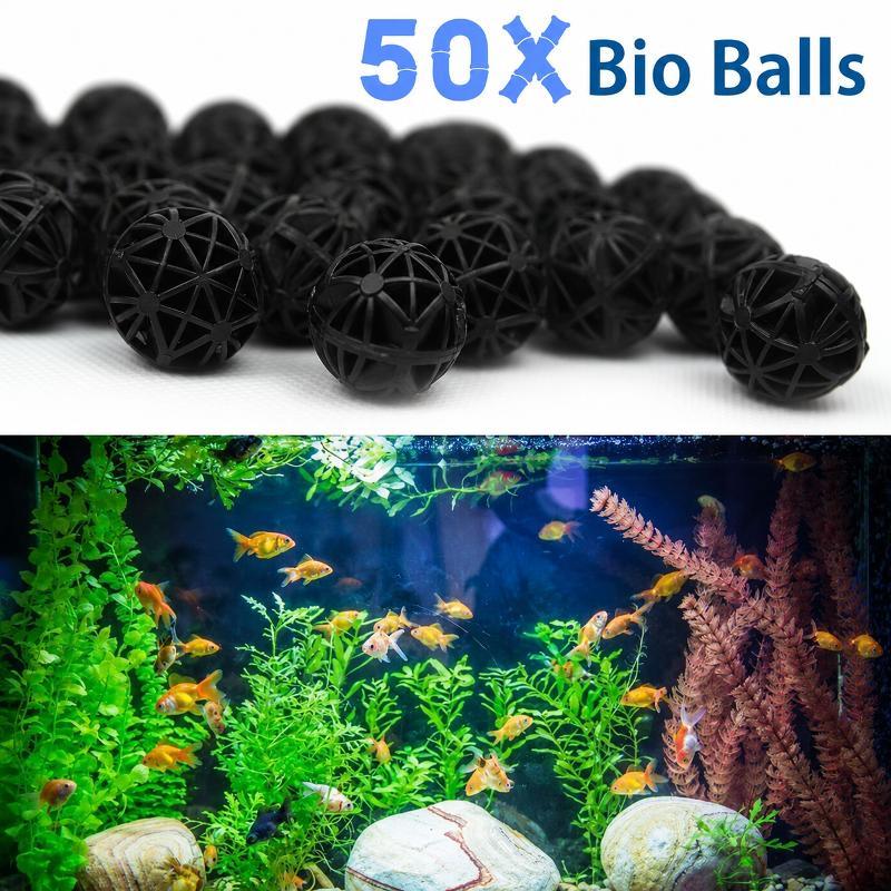 Aquarium Fish Accessories - 50 pièces de boules filtrantes biologiques