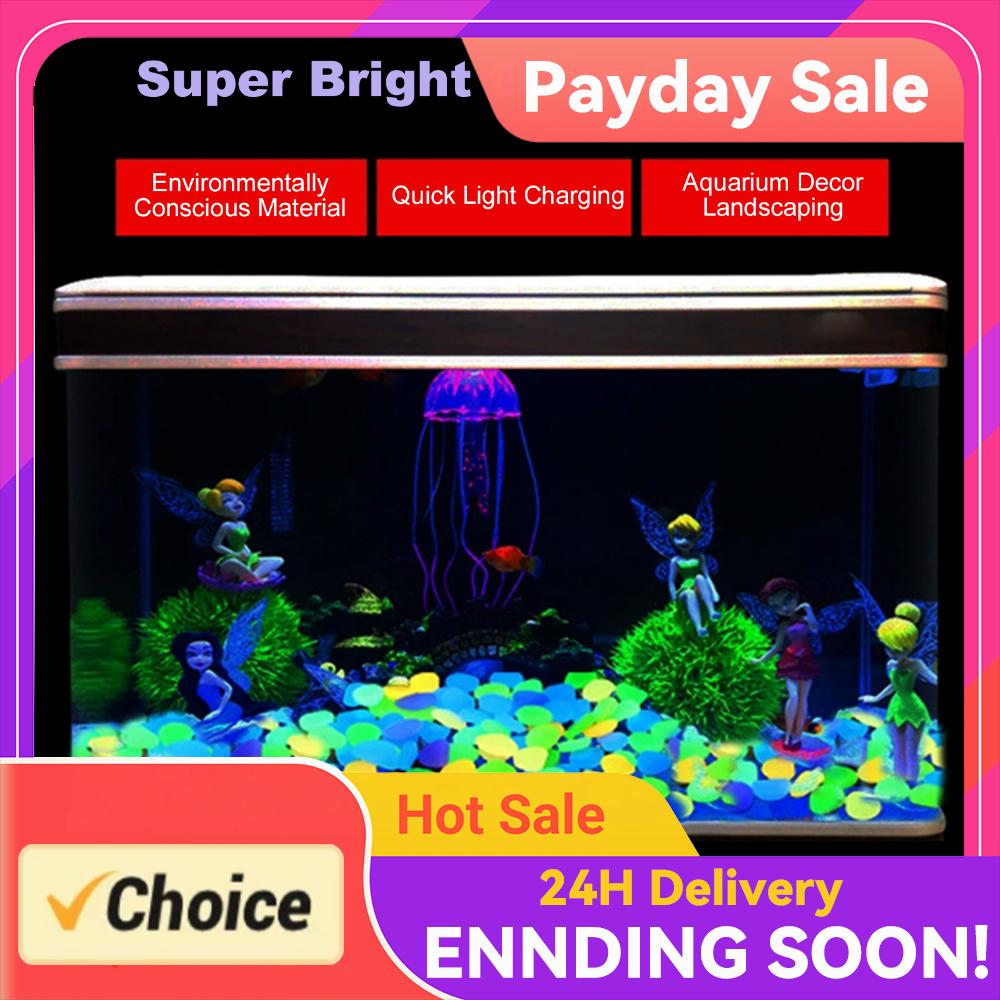Aquarium Fish Glow In The Dark - 200/400/600/1000 pièces de pierres lumineuses qui