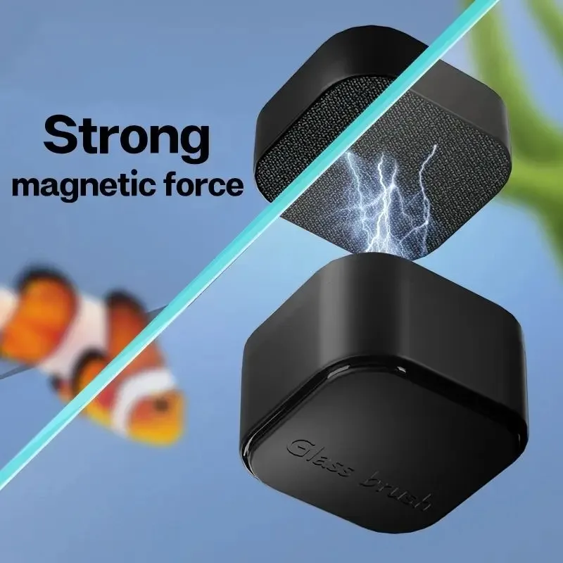 Mini brosse magnétique carrée  - Aquarium Fish Tank Cleaner avis et prix