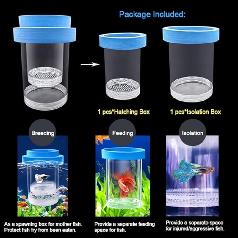 Boîte d'isolation flottante po - Aquarium Fish Accessories avis et prix