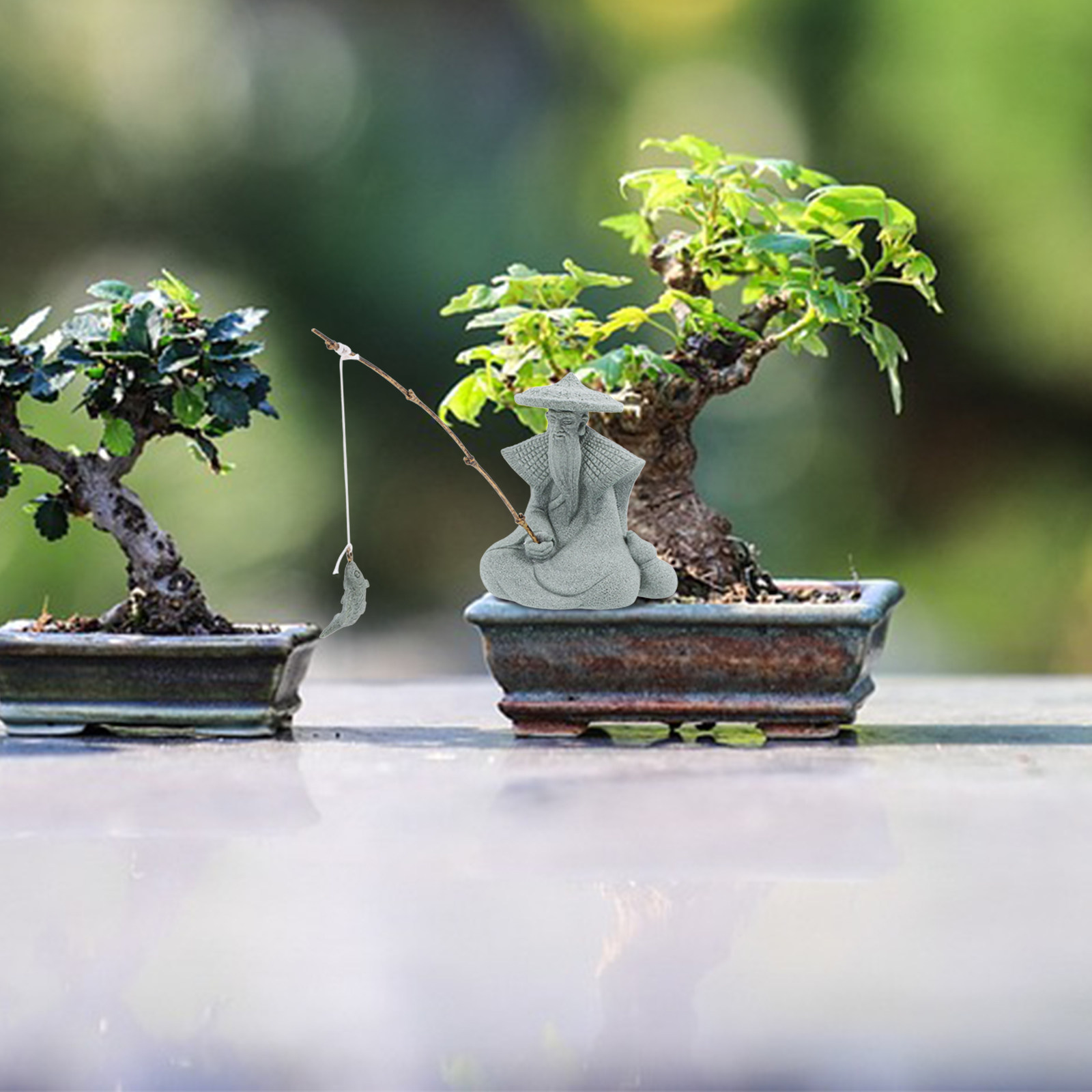 Mini Statue de Pêcheur en Rési - Aquarium Fish Tank avis et prix