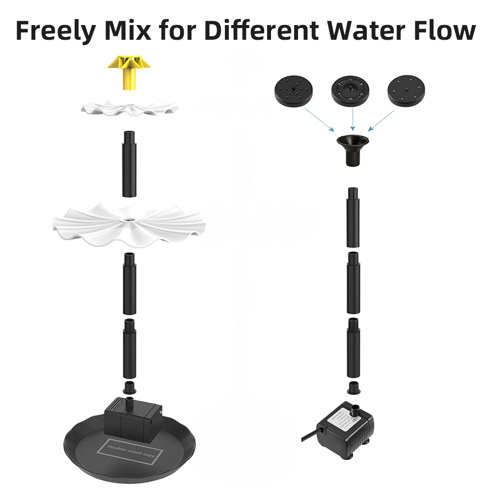 Pompe de fontaine solaire pour - Aquarium Fish Accessories avis et prix