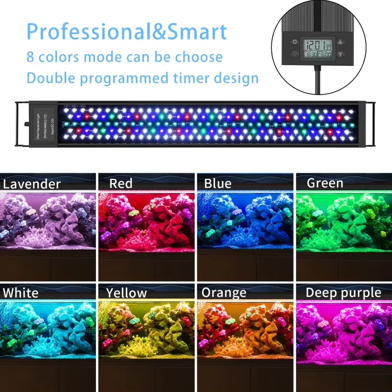 Lumière LED pour aquarium de 7 - All Fish In Aquarium avis et prix
