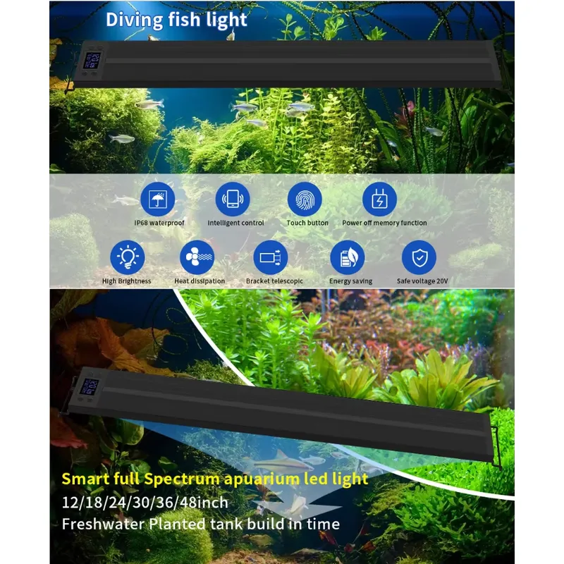 Lumière LED pour aquarium de 7 - All Fish In Aquarium avis et prix