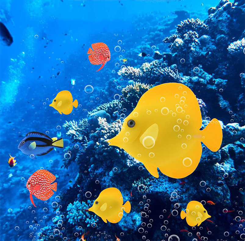 Décoration d'aquarium en silic - Aquarium Fish Glow In The Dark avis et prix
